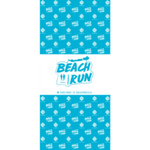 Beach Run kék törölköző