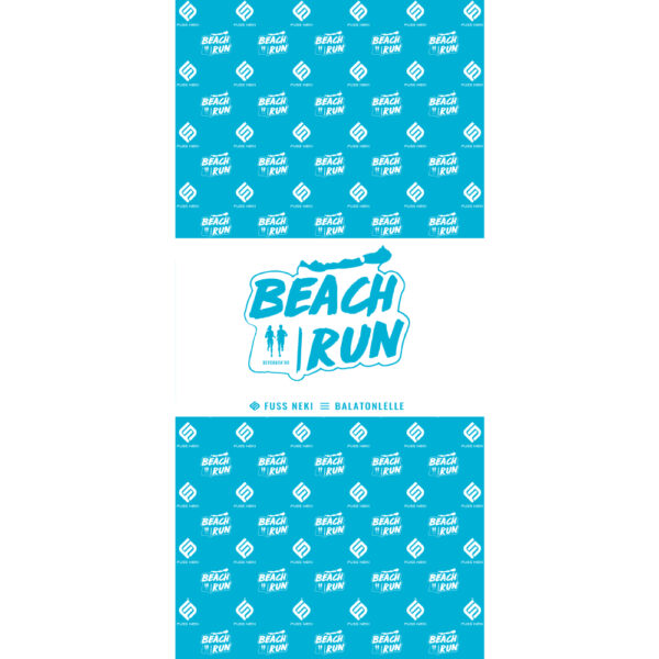 Beach Run kék törölköző