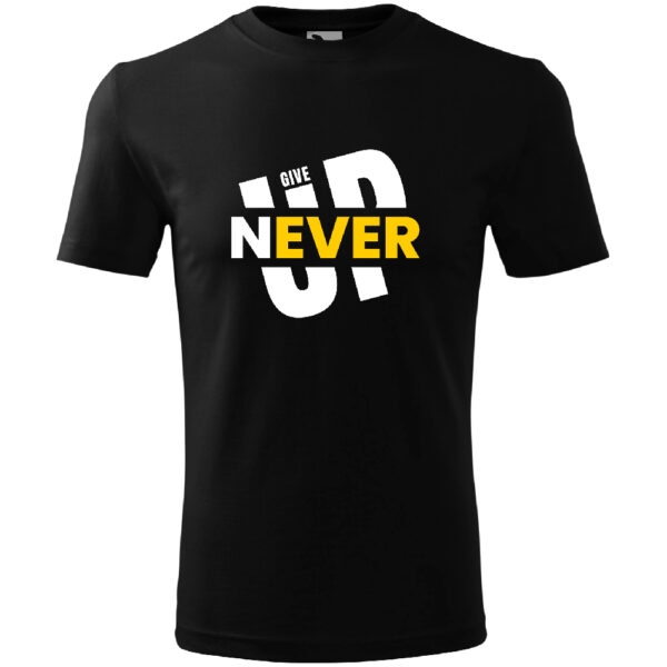 Never Give Up! férfi póló