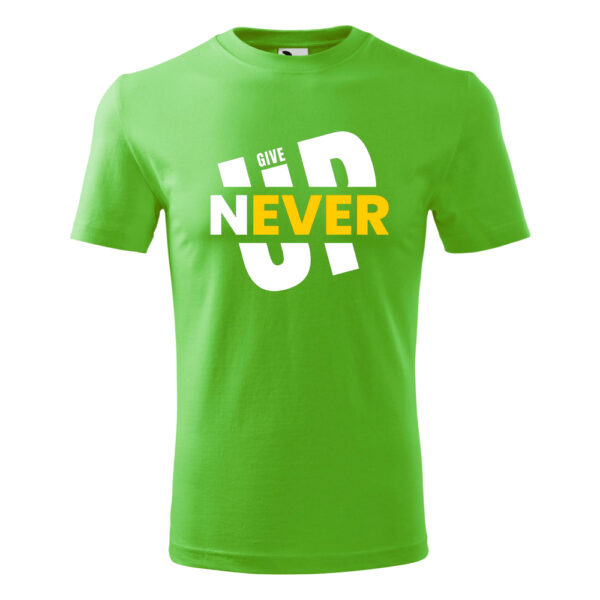 Never Give Up! férfi póló
